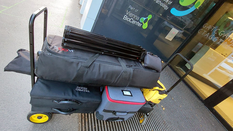 Dreharbeiten am IMP Wien