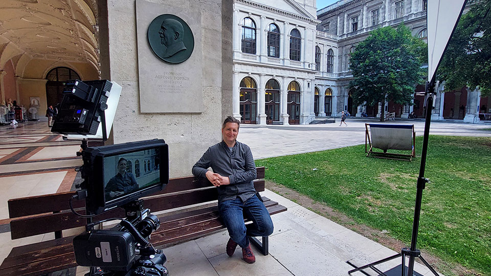 Dreharbeiten an der Universität Wien