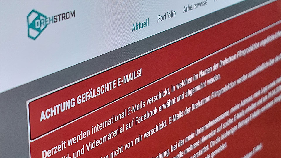 Warnung vor gefälschten E-Mails